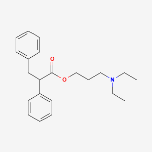 molecular formula C22H29NO2 B14432952 3-(Diethylamino)propyl 2,3-diphenylpropionate CAS No. 78218-34-5