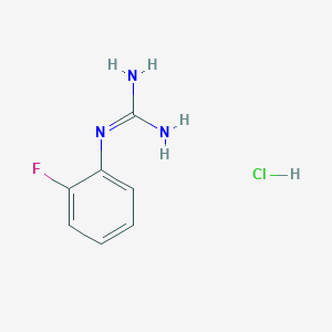 molecular formula C7H9ClFN3 B1443296 N-(2-Fluoro-phenyl)-guanidine hydrochloride CAS No. 1187927-51-0