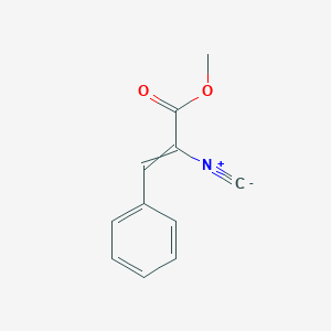 molecular formula C11H9NO2 B14433002 Methyl 2-isocyano-3-phenylprop-2-enoate CAS No. 76202-88-5