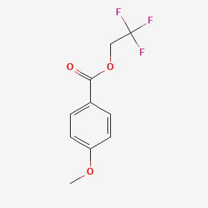 molecular formula C10H9F3O3 B14433008 Benzoic acid, 4-methoxy-, 2,2,2-trifluoroethyl ester CAS No. 74975-85-2