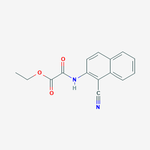molecular formula C15H12N2O3 B14433018 Ethyl [(1-cyanonaphthalen-2-yl)amino](oxo)acetate CAS No. 80999-53-7