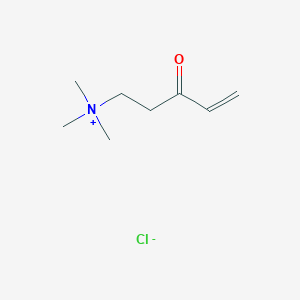 molecular formula C8H16ClNO B14433030 N,N,N-Trimethyl-3-oxopent-4-en-1-aminium chloride CAS No. 77931-97-6