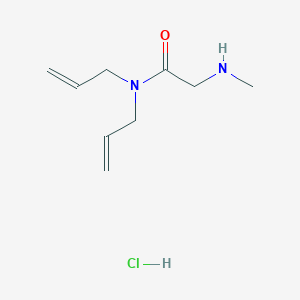 molecular formula C9H17ClN2O B1443305 N,N-Diallyl-2-(methylamino)acetamide hydrochloride CAS No. 1219972-27-6
