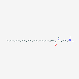 molecular formula C23H46N2O B14433061 N-[3-(Dimethylamino)propyl]octadec-2-enamide CAS No. 78392-15-1