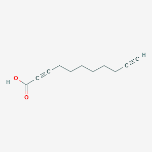 molecular formula C11H14O2 B14433073 Undeca-2,10-diynoic acid CAS No. 80220-89-9