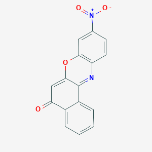 molecular formula C16H8N2O4 B14433083 9-Nitro-5H-benzo[a]phenoxazin-5-one CAS No. 75197-93-2