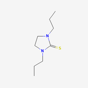 molecular formula C9H18N2S B14433095 2-Imidazolidinethione, 1,3-dipropyl- CAS No. 83132-61-0