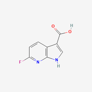 molecular formula C8H5FN2O2 B1443313 6-Fluoro-1H-pyrrolo[2,3-b]pyridine-3-carboxylic acid CAS No. 1190319-97-1