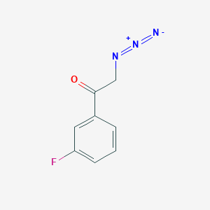 molecular formula C8H6FN3O B1443315 2-叠氮基-1-(3-氟苯基)乙酮 CAS No. 848902-19-2