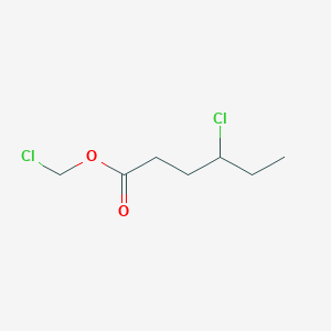 molecular formula C7H12Cl2O2 B14433165 Chloromethyl 4-chlorohexanoate CAS No. 80418-55-9