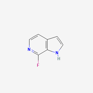 molecular formula C7H5FN2 B1443317 7-fluoro-1H-pyrrolo[2,3-c]pyridine CAS No. 1190321-01-7