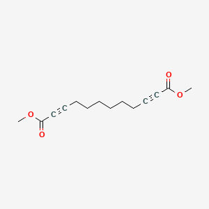 molecular formula C14H18O4 B14433170 Dimethyl dodeca-2,10-diynedioate CAS No. 80220-91-3