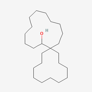 molecular formula C24H46O B14433172 Spiro[11.12]tetracosan-13-ol CAS No. 76713-44-5