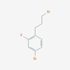 molecular formula C9H9Br2F B1443319 4-Bromo-1-(3-bromopropyl)-2-fluorobenzene CAS No. 1057678-67-7