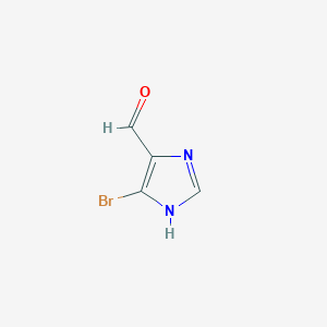molecular formula C4H3BrN2O B1443321 5-Bromo-1H-imidazole-4-carbaldehyde CAS No. 50743-01-6