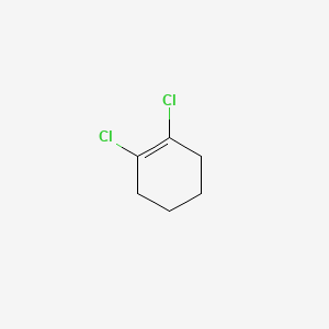 molecular formula C6H8Cl2 B14433215 Cyclohexene, dichloro- CAS No. 77752-44-4