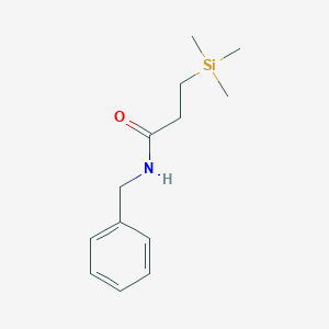 molecular formula C13H21NOSi B14433225 Propanamide, N-(phenylmethyl)-3-(trimethylsilyl)- CAS No. 75395-85-6
