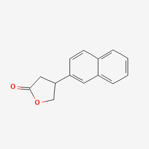 molecular formula C14H12O2 B14433227 4-(naphthalen-2-yl)dihydrofuran-2(3H)-one CAS No. 80707-08-0