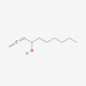 molecular formula C10H18O B14433229 1,2-Decadien-4-ol CAS No. 78094-59-4