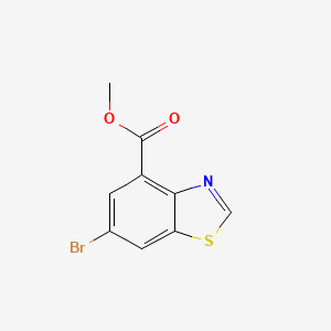 molecular formula C9H6BrNO2S B1443325 methyl 6-bromo-1,3-benzothiazole-4-carboxylate CAS No. 1190320-70-7
