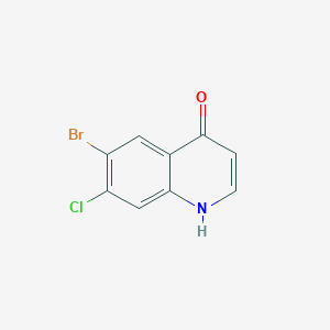 molecular formula C9H5BrClNO B1443329 6-Bromo-7-chloroquinolin-4-OL CAS No. 1260680-69-0