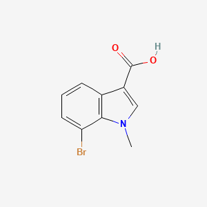 molecular formula C10H8BrNO2 B1443330 7-Bromo-1-methyl-1H-indole-3-carboxylic acid CAS No. 1260650-06-3