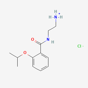 molecular formula C12H19ClN2O2 B14433315 N-(2-Aminoethyl)-o-isopropoxybenzamide hydrochloride CAS No. 78109-71-4