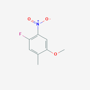 molecular formula C8H8FNO3 B1443340 1-氟-4-甲氧基-5-甲基-2-硝基苯 CAS No. 134882-63-6