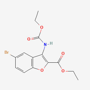 Ethyl 5-bromo-3-((ethoxycarbonyl)amino)benzofuran-2-carboxylate