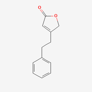 molecular formula C12H12O2 B14433453 4-(2-Phenylethyl)furan-2(5H)-one CAS No. 74796-66-0