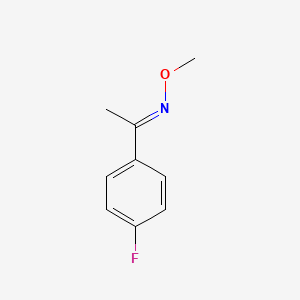 molecular formula C9H10FNO B1443346 [1-(4-Fluorophenyl)ethylidene](methoxy)amine CAS No. 799774-89-3