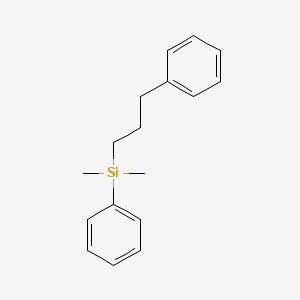 molecular formula C17H22Si B14433467 Silane, dimethylphenyl(3-phenylpropyl)- CAS No. 79294-25-0