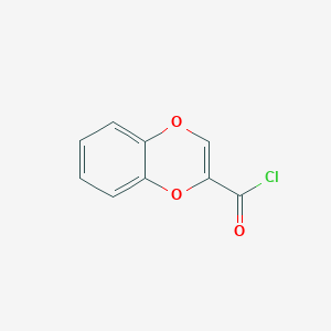 molecular formula C9H5ClO3 B14433481 1,4-Benzodioxine-2-carbonyl chloride CAS No. 77948-59-5