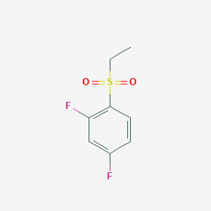 molecular formula C8H8F2O2S B1443349 Benzene, 1-(ethylsulfonyl)-2,4-difluoro- CAS No. 955887-06-6