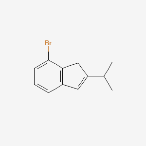 molecular formula C12H13B B1443352 7-Bromo-2-isopropyl-1H-indene CAS No. 940884-86-6