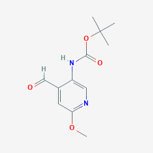 (4-Formyl-6-methoxy-pyridin-3-yl)-carbamic acid tert-butyl ester