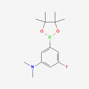 3-fluoro-N,N-dimethyl-5-(4,4,5,5-tetramethyl-1,3,2-dioxaborolan-2-yl)aniline