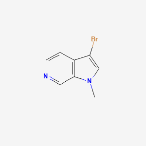 molecular formula C8H7BrN2 B1443360 3-bromo-1-methyl-1H-pyrrolo[2,3-c]pyridine CAS No. 956003-06-8