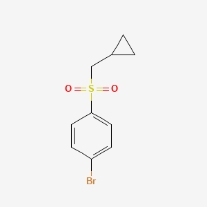 molecular formula C10H11BrO2S B1443363 1-Bromo-4-cyclopropylmethanesulfonyl-benzene CAS No. 144461-23-4