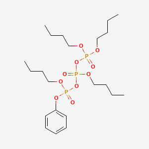molecular formula C22H41O10P3 B14433632 Triphosphoric acid, phenyl tetrabutyl ester CAS No. 75348-29-7