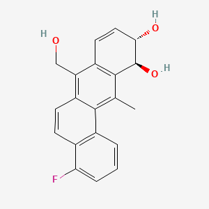 molecular formula C20H17FO3 B14433646 Benz(a)anthracene-10,11-diol, 4-fluoro-10,11-dihydro-7-(hydroxymethyl)-12-methyl-, trans- CAS No. 80782-85-0