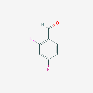 molecular formula C7H4FIO B1443373 4-氟-2-碘苯甲醛 CAS No. 909545-47-7