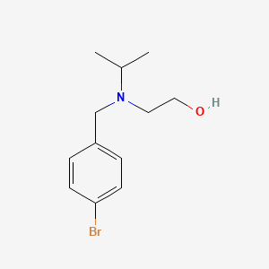 molecular formula C12H18BrNO B1443374 2-[(4-Bromo-benzyl)-isopropyl-amino]-ethanol CAS No. 867333-39-9