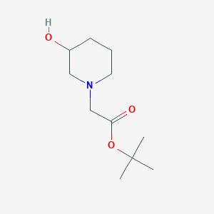molecular formula C11H21NO3 B1443375 叔丁基2-(3-羟基哌啶-1-基)乙酸酯 CAS No. 166955-03-9