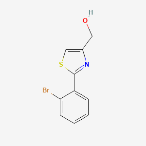 molecular formula C10H8BrNOS B1443377 (2-(2-Bromophenyl)thiazol-4-yl)methanol CAS No. 885280-50-2