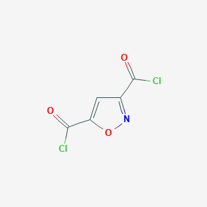 molecular formula C5HCl2NO3 B14433814 1,2-Oxazole-3,5-dicarbonyl dichloride CAS No. 80887-20-3