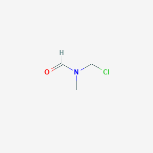 molecular formula C3H6ClNO B14433818 Formamide, N-(chloromethyl)-N-methyl- CAS No. 78357-38-7