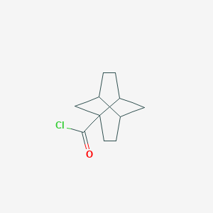 molecular formula C11H15ClO B14433828 Tricyclo[4.4.0.0~3,8~]decane-1-carbonyl chloride CAS No. 79635-04-4