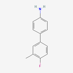 molecular formula C13H12FN B1443384 4-(4-Fluoro-3-methylphenyl)aniline CAS No. 1183774-59-5
