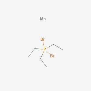 molecular formula C6H15Br2MnP B14433869 Dibromo(triethyl)-lambda5-phosphane;manganese CAS No. 82758-64-3